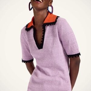 L DoubleJ picket polo top